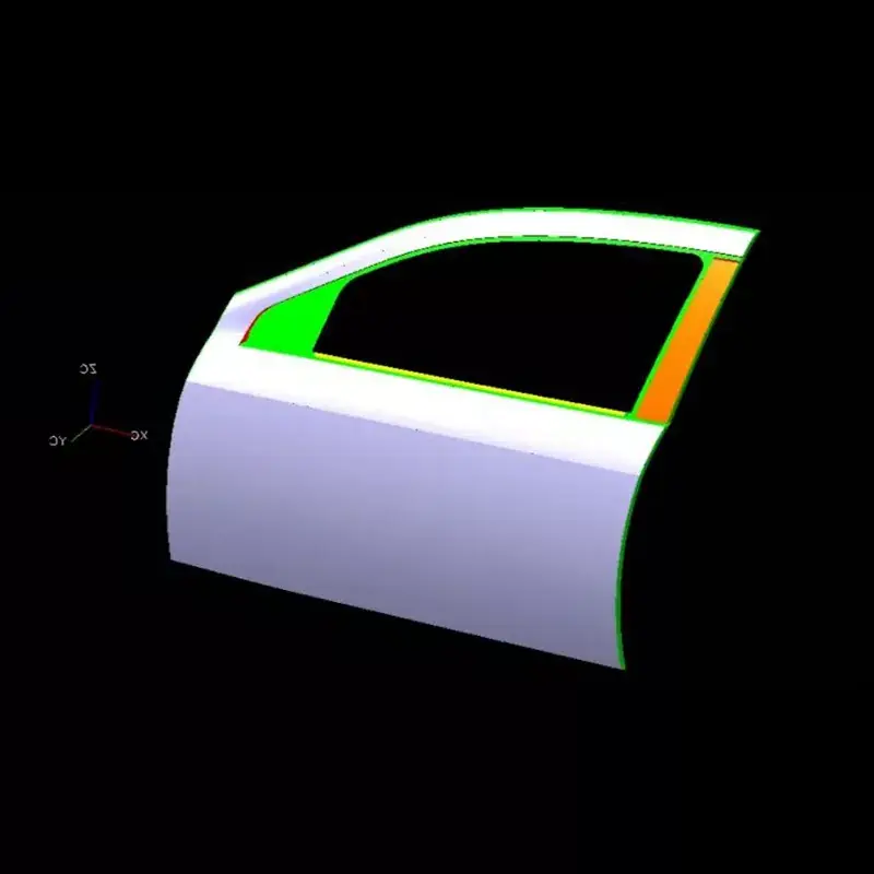 ລົດຍົນ ປະຕູດ້ານນອກ ປະຕູດ້ານຊ້າຍ ຮອຍແຕກຕາຍ